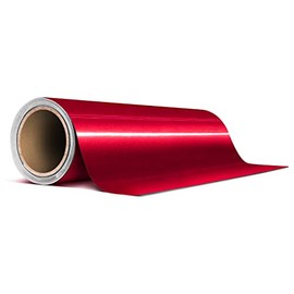 VViViD Gloss Metallic Red Air-Release Adhesive Vinyl Pinstripe Tape Roll (12 Inch x 20ft)