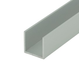 Outwater Satin Finish 5/8'' Inside Dimension Aluminum U-Channel 36'' Length (Pack of 4) Alu570-S C-Channel