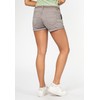 Sublevel women's stretch shorts with a braided belt. - Light