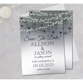 Black and White Wedding Save The Date Cards