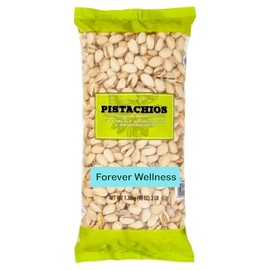 Forever Wellness In-Shell Pistachios, Salted, 3 lbs, Roasted & Salted, Kosher, US Extra #1, Cholesterol free, Trans fat free