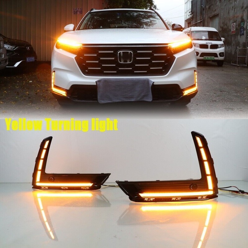 For Honda CR-V CRV 2023-2025 2pcs LED Fog Lamp Daytime