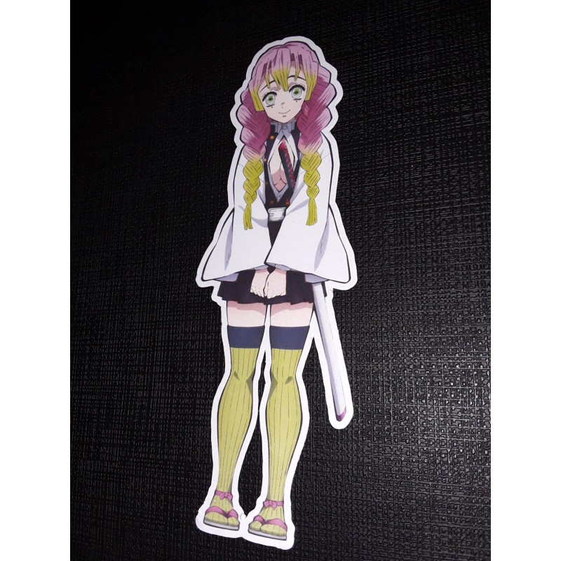 Mitsuri Kanroji Demon Slayer Glossy Sticker Anime Appliances, Walls, Windows!