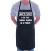 Print4U Don't Panic Fathers Day Gift Funny BBQ Cooking Novelty Apron Black