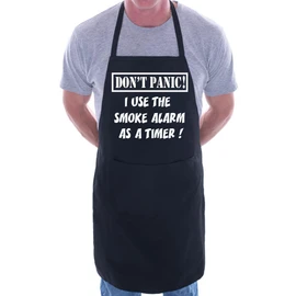 Print4U Don't Panic Fathers Day Gift Funny BBQ Cooking Novelty Apron Black