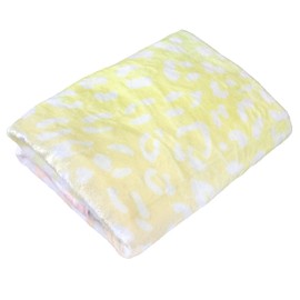 College Covers Everything Comfy Leopard Print Decorative Baby Throw Blanket, 30x40 Inch, Pastel Gradient/White