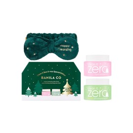 BANILA CO Clean it Zero Cleansing Balm Christmas Special Edition | Vegan Korean Makeup Remover, Pore Brightening Facial Cleansing Gel, Free Headband Included, Gift Set