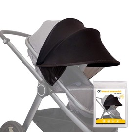 O³ Universal Pushchair Sun Shade/Sun Canopy for Baby Buggy, Pushchair, Baby Seat with UV Protection 40+, Pop-Up Sun Shade