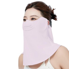 [VEVE & MIKI] UV Protection Face Cover, Yakenu Refreshing Cool, Washable, Sun Protection, UV Protection, Sun Protection, Prevention, Cool Contact Feeling to -5°C, UPF50+, 360° Face + Neck Sun