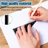 RDNKVB 4pcs Ruler Set Made of Aluminium Alloy Protractor Triangle