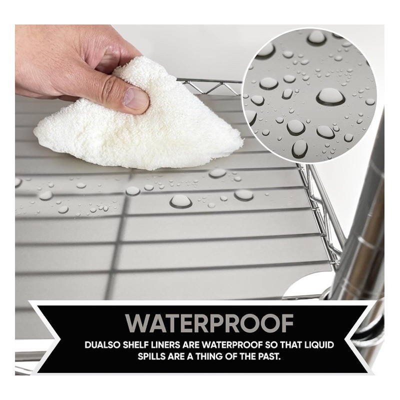 Sterling Shelf Liners For 24" X 48" shelf, Opaque Plastic,