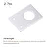 MECCANIXITY Stepper Motor Mounting Bracket Mount Plate 42mm Silver Tone