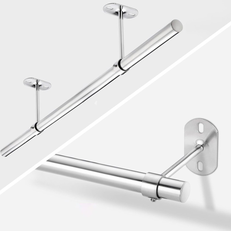 LEPEVNEY Ceiling-Mount Bracket for 25mm Dia Rods - Wardrobe Pipe