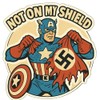 American Superhero Retro Comic Sticker (3.25" x 3.25")