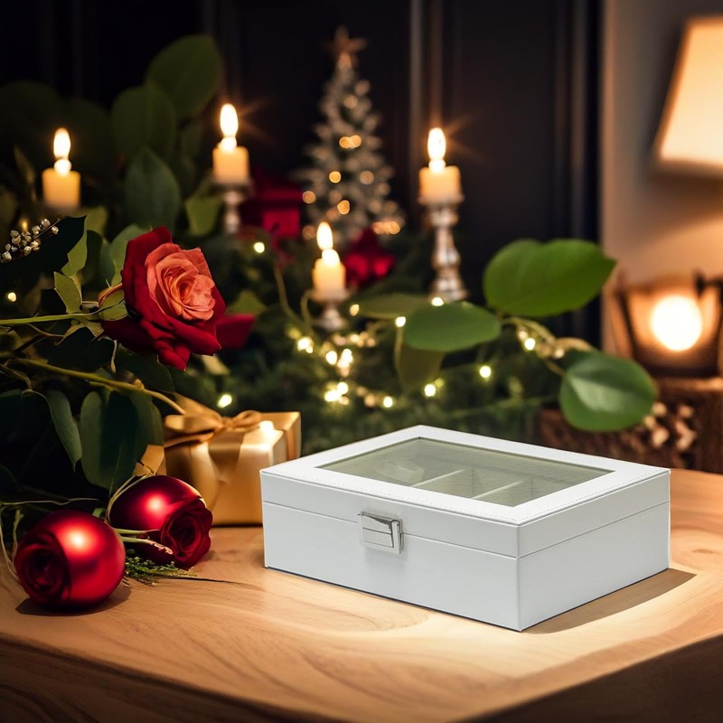 UnionPlus 4-Slots Sunglasses Case Organizer, Eyeglass Glasses Display Holder Collector,