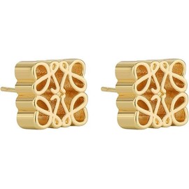 Mooncake Pattern Earrings,Geometric Retro French Square Hollow Three-Dimensional Copper Gold Statement Earrings for Women,Women's Square Earring,High-End Light Luxury Style Jewellery for Girl Friends