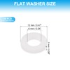 PATIKIL 10 Pcs PTFE Flat Washers 0.24" ID 0.47" OD