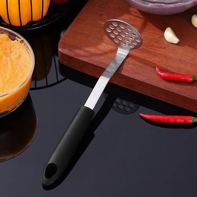 Potato Masher, Stainless Steel Garlic Press for Mashed Potato, Vegetables,