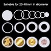 Grevosea Pack of 12 46 mm Transparent Coin Collection Coin