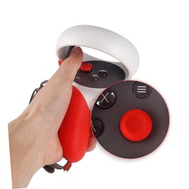 TEHAUX 1 Set Slip Grip Cover for Controller Protective Sleeve with Palm Strap Comfortable and Elastic Design Prevents Damage and Accumulation