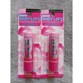 Maybelline New York 2 Maybelline Baby Lips 01 My Pink 0.13 Oz Glow Lip Balm pH Color Transforming