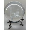 HDCRYSTALGIFTS 3D Elephant Crystal Ball Paperweight 60MM Laser Engraved