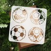 DOODLREAM 7Pcs Small Medium Large Soccer Ball Sport Wall Stencil