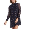 Draper James Floral Swiss Dot Smocked Dress in Nassau Navy