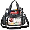 J.CARP Clear Lunch Tote Heavy Duty Stadium Bag Approved Durable