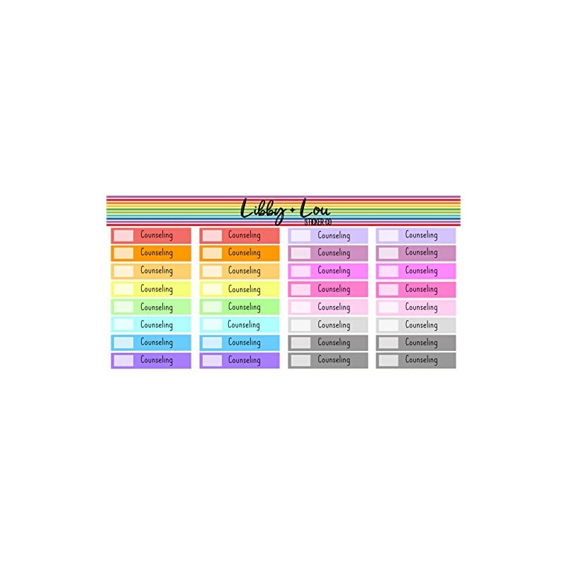 Counseling Appointment Label Planner Sticker | Mental Health | Libby