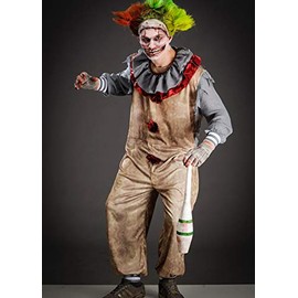 Magic Box Mens Twisty The Clown Style Horror Costume (Medium (37-40" Chest))