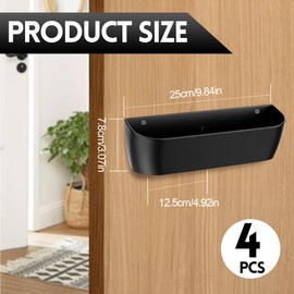 Tutamaz 4 Stück Schuhhalter Wand Wohnmobil, Selbstklebend oder zum Bohren, Tür Schuhaufhänger, Schuhregal zur Wandmontage für Wohnmobil,Camping,Badezimmer,Wohnzimmer