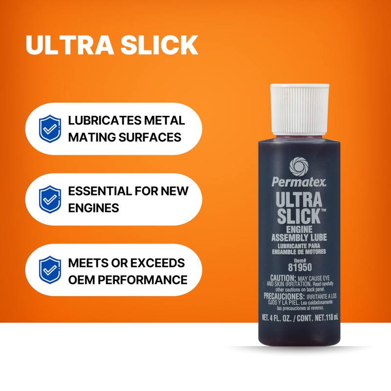 Permatex 81950 Ultra Slick Engine Assembly Lube, 4 oz. ,