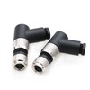 M8 Right Angle 4 Pin Female Coded Industrial Circular Plug