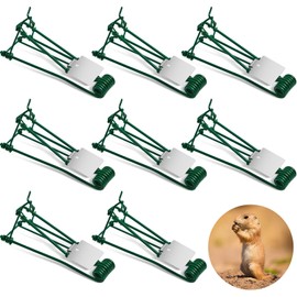 Qualirey 8 Pcs Outdoor Gopher Trap Easy Set Mole Trap Weather Resistant Gopher Killer Vole Killer for Lawn Garden Farm (Green)