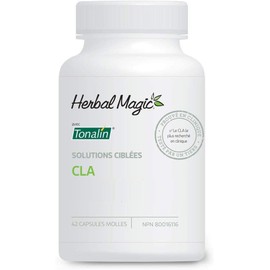 Herbal Magic CLA with Tonalin Supplement with Conjugated Lineolic Acid, Non-GMO, Softgels