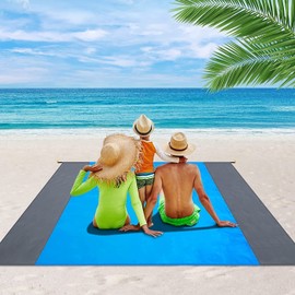 ARBUTUS Beach Mat, Beach Mat, Folding Picnic Blanket, Waterproof and Quick-Drying, Lightweight Beach for Outdoor Travel (200 x 210 cm)