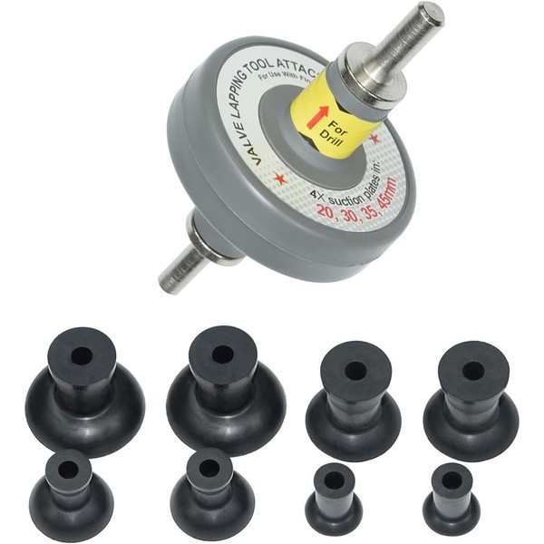 Thsakzo 9pc Valve Grinding Tool Set, Valve Grinding Drill Attachment