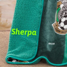 SVT.Inc Mexico National Soccer Silk Touch Sherpa Lining Kids Throw Blanket 50"x 60"