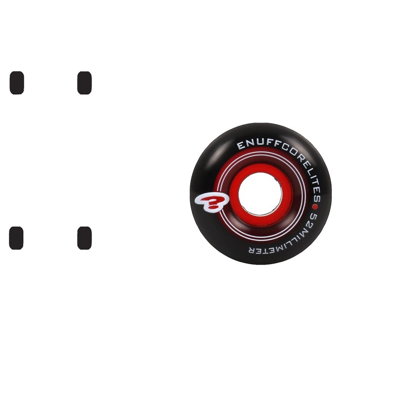 Enuff Corelites 52mm Black/Red Skateboard Wheels