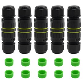 EATAKWARD IP68 Outdoor Waterproof Junction Box, 2 Way 3Pin Electrical Cable Connector, M20 Wire Range(5-12mm), Suitable for Repair and Extend Power Cables