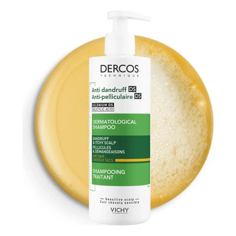 Shampoo Vichy Dercos Dermatológico Anticaspa 390 mL