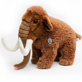 Mammut cuddly toy prehistoric elephant standing wool hair mammoth plush peaches - cuddly toys*biz