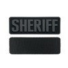 uuKen Sheriff Vest Patch Big 6x2 inch Subdued Black and