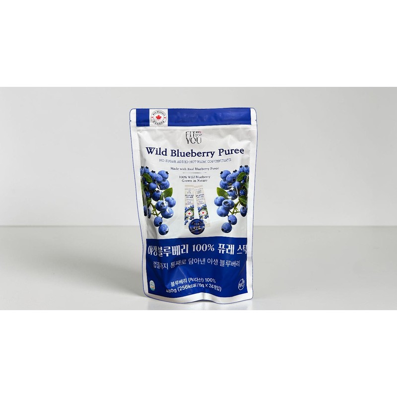 Fit for You Wild Blueberry 100% Puree Sticks 480g (24