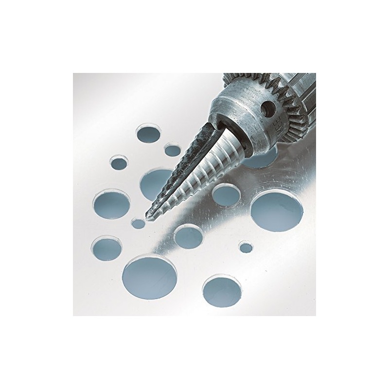 IVY Classic 09002 6-Hole Step Drill Bit, 3/16" - 1/2",