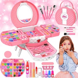 Unbranded kit de maquillaje para niñas niña lavable seguro juguetes regalos 3 4 6 8 9 años