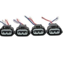 4 Pcs Ignition Coil Connector Pigtail, J48817102 / J-48817-102, Compatible with Nissan Altima, Sentra, Rogue, Maxima, Frontier, 350Z/370Z, Titan, Pathfinder, Armada, Murano, Quest, Xterra, Versa