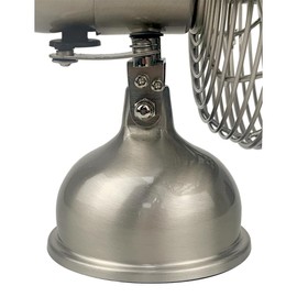 Good Housekeeping All-Metal USB-Powered 5" Oscillating Personal Fan, Brushed Nickel