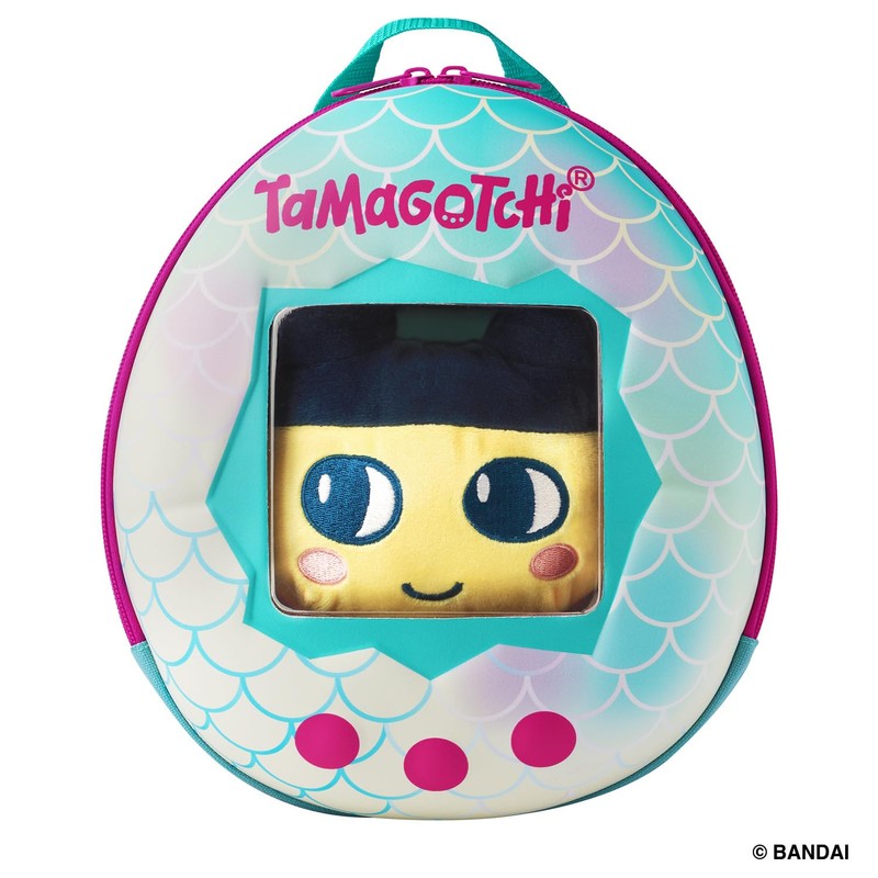 Bandai Tamagotchi Kurutto Sukusuku Plush Toy with Travel Backpack Set